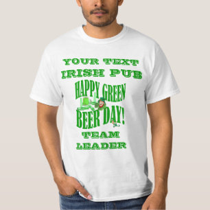 T-shirt Journée de la bière verte personnalisée