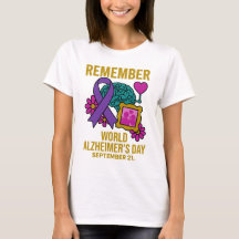 Journée de la maladie d'Alzheimer Ruban violet cad