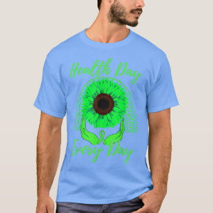 T-shirt Journée de la santé quotidienne Sensibilisation à