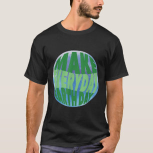 T-shirt Journée de la Terre mignonne Protection de l'envir