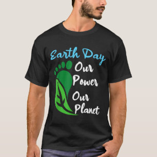 T-shirt Journée de la Terre pouvoir 2026 planète hommes fe