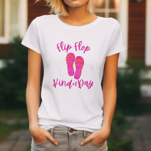 T-shirt Journée de l'espèce Tongs Vibes estivales 🩴