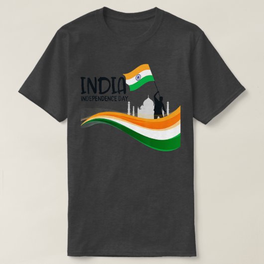 T-shirt Journée de l'indépendance de l'Inde 15 août (Design devant)