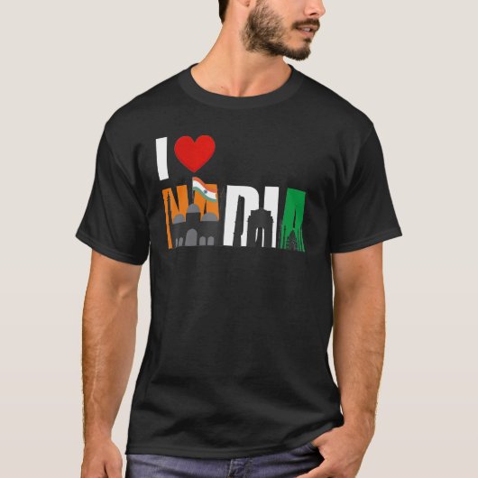 T-shirt Journée de l'indépendance de l'Inde 15 août 1947 (Devant)