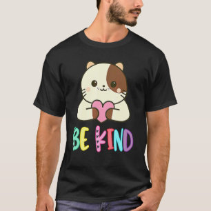 T-shirt JOURNÉE DE L'UNITÉ Chat Cœur Soyez Gentil Anti Har