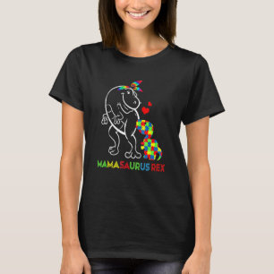 T-shirt Journée de sensibilisation à l'autisme Mamasaurus