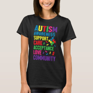 T-shirt Journée de sensibilisation à l'autisme Soutien aux