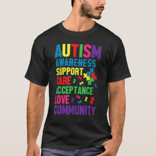 T-shirt Journée de sensibilisation à l'autisme Soutien aux
