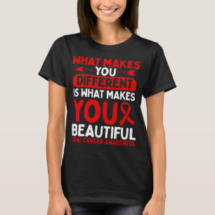 T-shirt Journée de sensibilisation au cancer oral Lutte c
