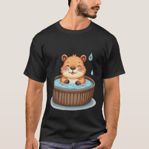 T-shirt Journée de spa au bain à remous capybara relaxant