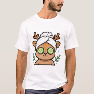 T-shirt Journée de Spa de Renne Art de Noël Drôle