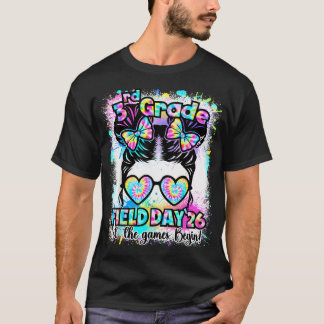 T-shirt Journée de terrain 3e année 2026 Jeu Début Chignon