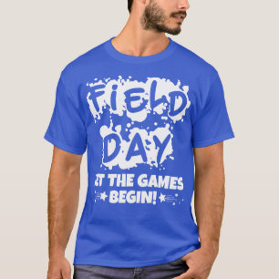 T-shirt Journée De Terrain Laisser Commencer Les Jeux