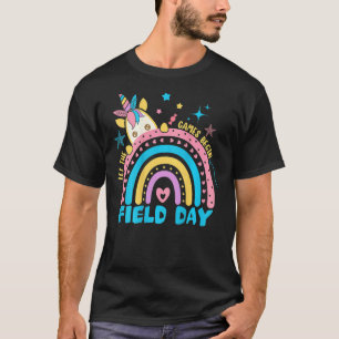 T-shirt Journée de terrain Laisser les Jeux Commencer Garç