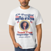 T-shirt Journée d'inauguration de TRUMP 2025 (Devant)