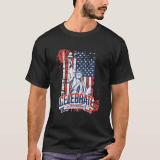 T-shirt Journée du drapeau américain Mémoire Histoire Insp