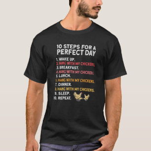 T-shirt Journée du poulet parfait  Paysan Coq Poule Poulet