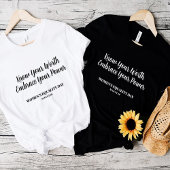 T-shirt JOURNÉE Élégante DE L'ÉGALITÉ DES FEMMES Noires