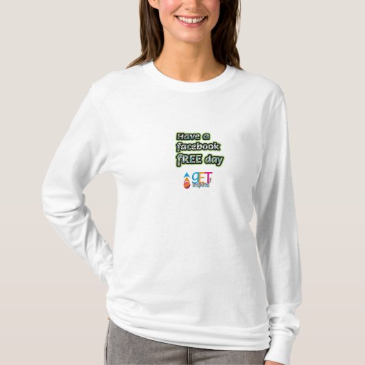 T-shirt Journée Facebook libre (Devant)