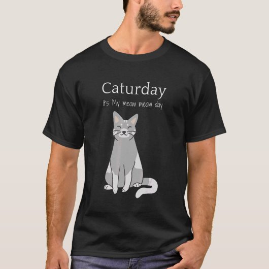 T-shirt Journée internationale Caturday pour les prairies (Devant)