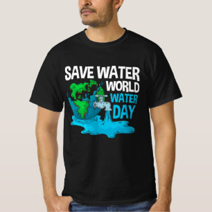 T-shirt Journée internationale de l'eau Sauvez l'eau Monde