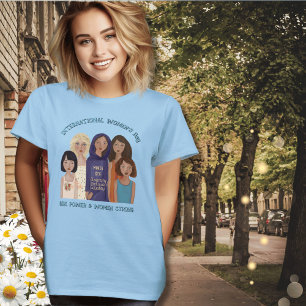T-shirt Journée internationale des femmes   Portraits de f