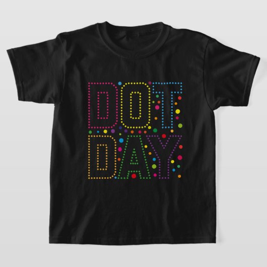 T-shirt journée internationale dot 2025 enfants filles T-S (Poser)