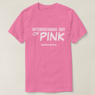 T-shirt Journée internationale rose personnalisable