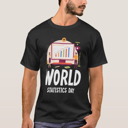 T-shirt Journée mondiale de la statistique (Devant)