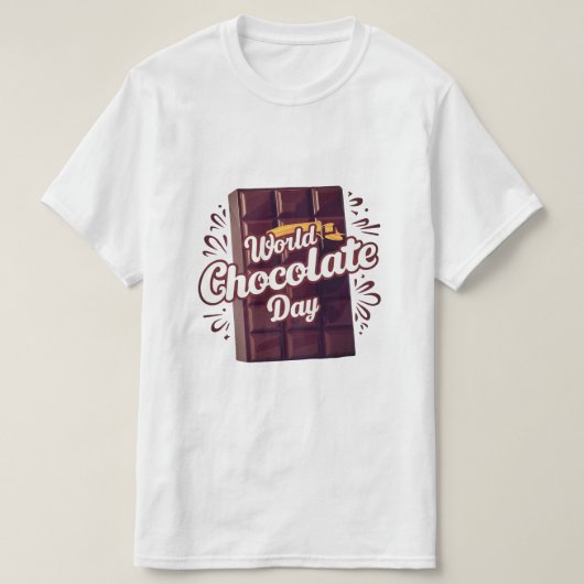 T-shirt Journée mondiale du chocolat (Design devant)