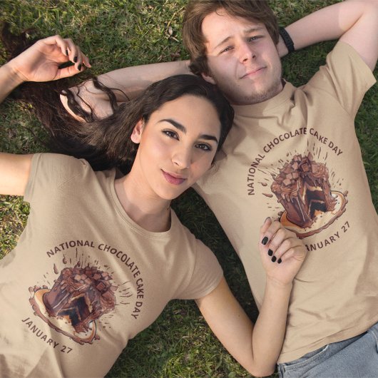 T-shirt Journée nationale décadente du gâteau au chocolat