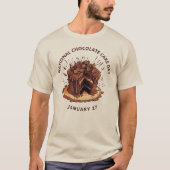 T-shirt Journée nationale décadente du gâteau au chocolat (Devant)