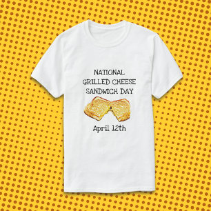 T-shirt Journée nationale des sandwichs au fromage grillé