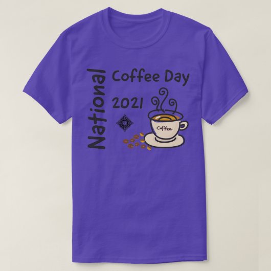 T-shirt Journée nationale du café 2021 (Design devant)