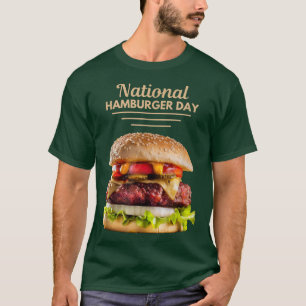 T-shirt Journée nationale du hamburger 28 mai Restauration