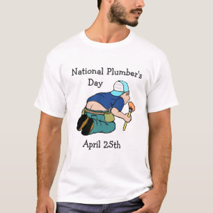 T-shirt Journée nationale du plombier 25 avril Chemise