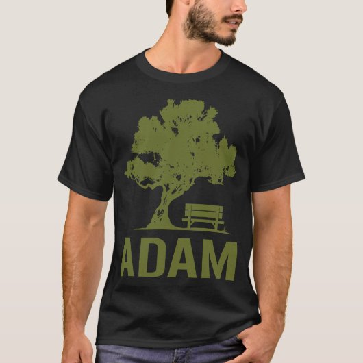 T-shirt Journée paisible - Adam Nom (Devant)
