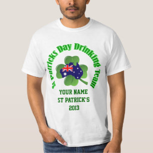 T-shirt Journée personnalisée de la St Patrick australienn