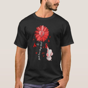 T-shirt Journee Porter Rouge Maladie Cardiaque Sensibilisa