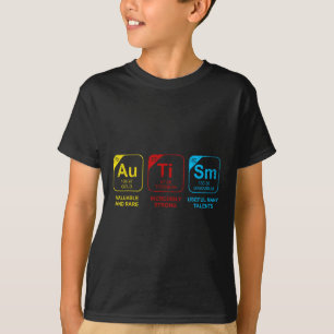 T-shirt Journée rétro de sensibilisation à l'autisme Éléme