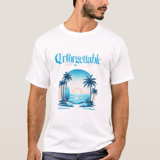 T-shirt Journées d'été inoubliables – Ambiance tropicale d
