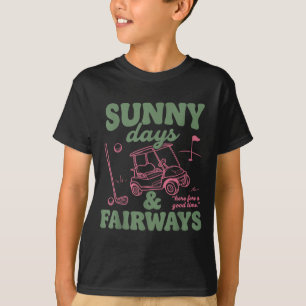 T-shirt Journées Ensoleillées Et Fairways Golf D'été Amate