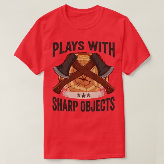 T-shirt Journger Joue Avec Objets Sharp Ax Lumberjack (Design devant)