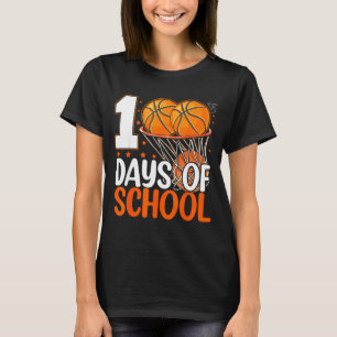 T-shirt Jours 100 École 100e Jour d'École Basketball Rire