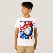 T-shirt Jours de baseball (Devant entier)