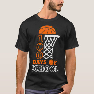 T-shirt Jours De Basketball Scolaire Enfants 100e Jour De