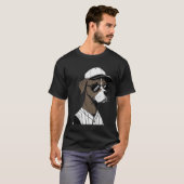 T-shirt Jours De Chien De Baseball Été (Devant entier)