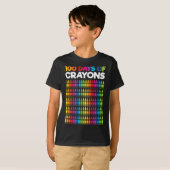 T-shirt Jours De Crayons Pour Filles Enfants 100e Jour De  (Devant entier)