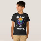 T-shirt Jours De L'École Astronaut Space Boys Enfants 100e (Devant entier)