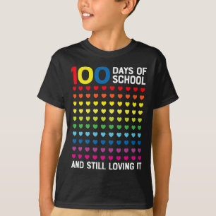 T-shirt Jours De L'École Toujours Aimer Il Coeur 100ème Jo